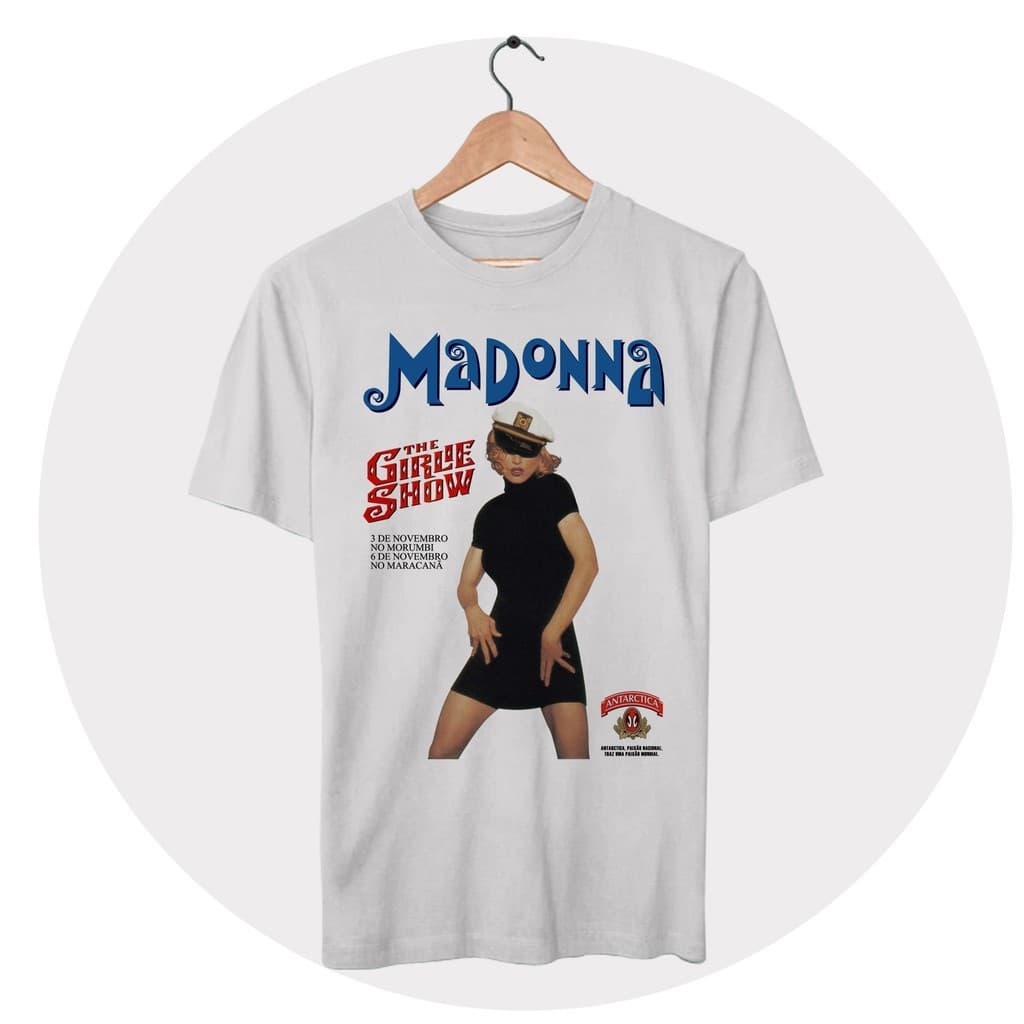 Camiseta Madonna The Girlie Show Tour Brasil