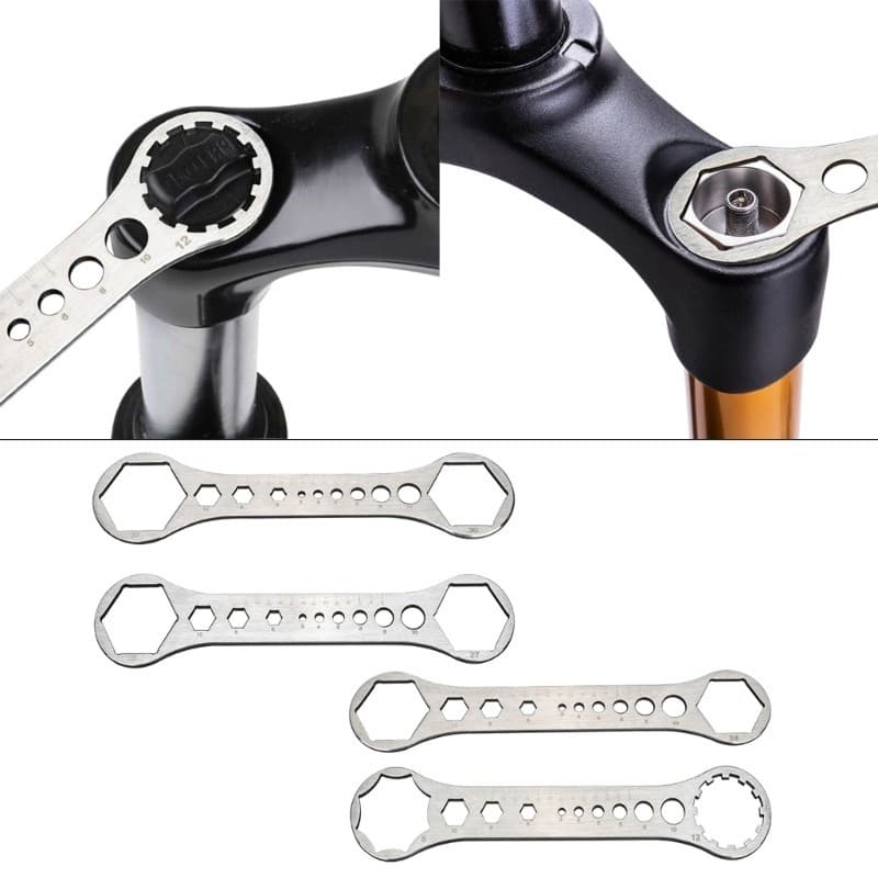 TO Ferramenta De Reparo De Garfo Dianteiro De Bicicletas De Aço Inoxidável , Tampas , Chave De Ajuste , Suspensão , Chav
