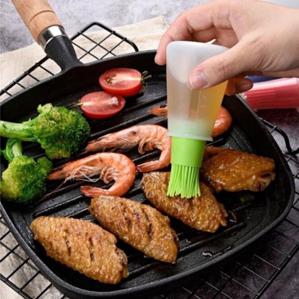 Pincel 60ml Culinário Com Reservatório Cozinha Untador Frigideira Óleo Confeiteiro