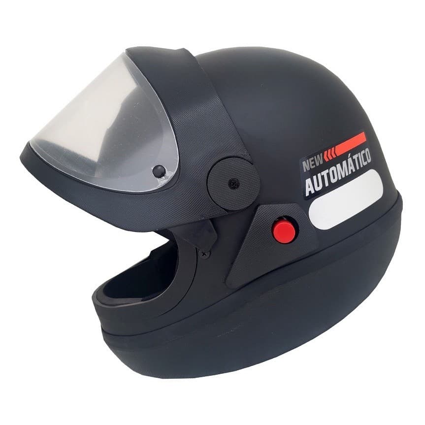 Capacete Moto Automático Ebf Solid New Classic C/ Viseira Automática C/ Selo Inmetro Todas Cores Disponiveis Masculino Feminino com Nf