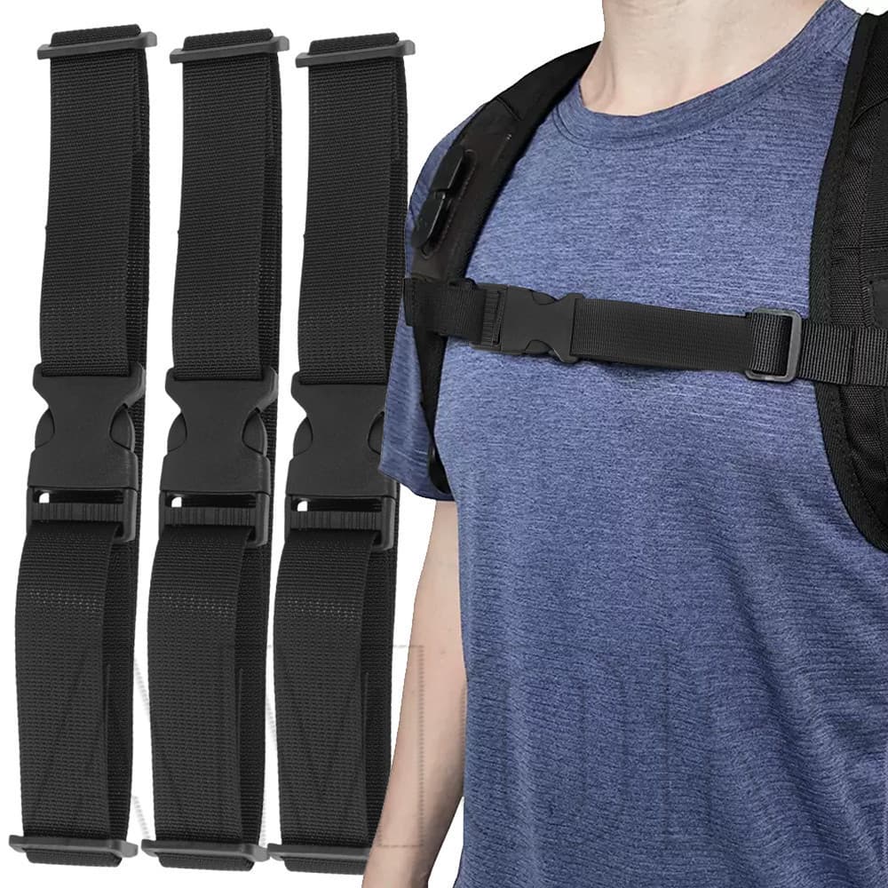 Alça De Peito Para Mochila-Antiderrapante , Ajustável , Durável-Acampamento Ao Ar Livre , Escalada-Ombro De Fixação-Aces