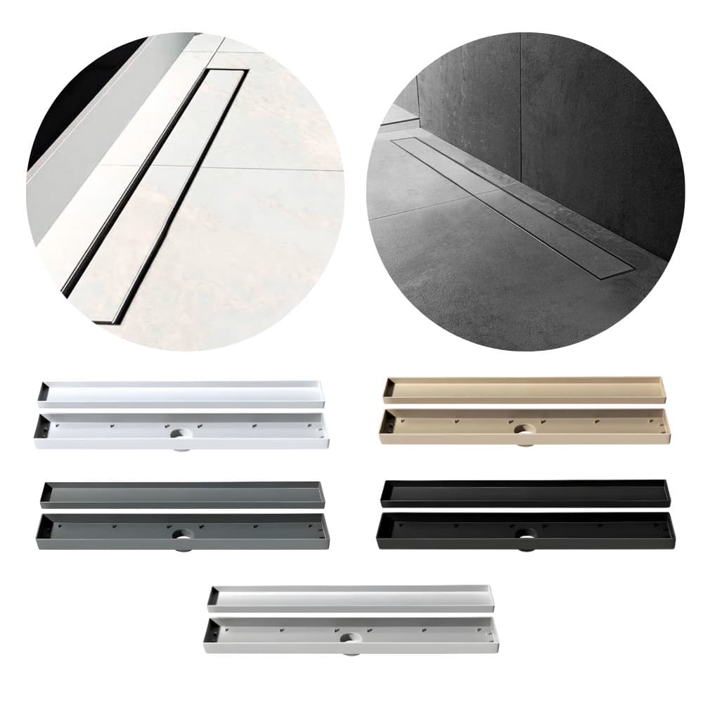 Ralo Oculto Linear 5x70 Invisível Cores Variadas Anti Odor Banheiro Varanda Discreto Área de Serviço