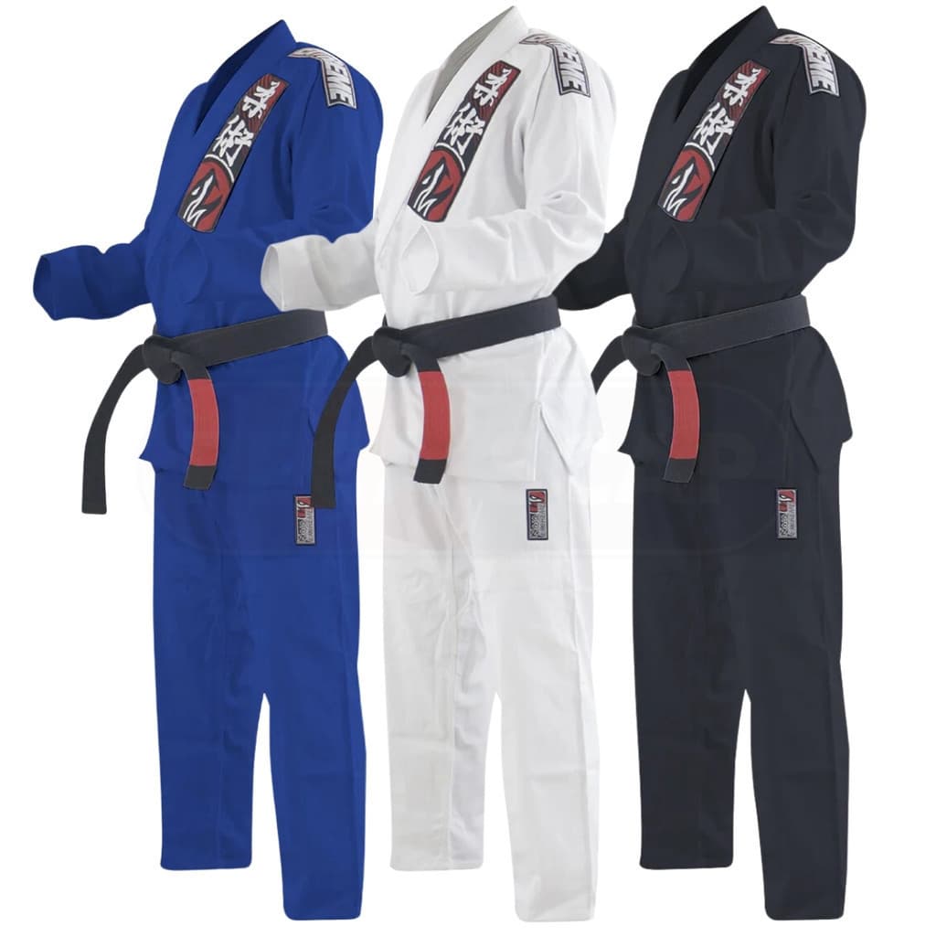 Kimono Adulto Jiu Jitsu Profissional Trançado Reforçado Cores Variadas - Naja Choke