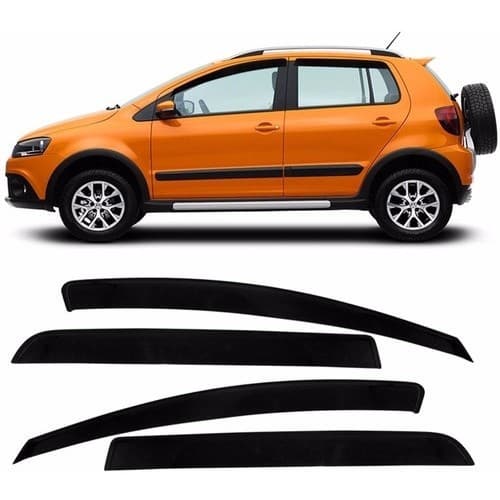 Calha De Chuva Defletor Fox Spacefox Crossfox 04 Até 18 Fumê 4 Portas