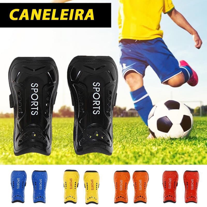 Caneleira de Futebol Infantil e Juvenil Proteção Esporte Futebol envio já