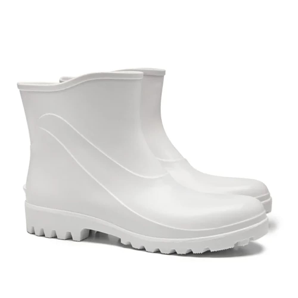 BOTA GALOCHA PVC EXTRA CURTA COM FORRO 82BPE600 BRANCA CA37456