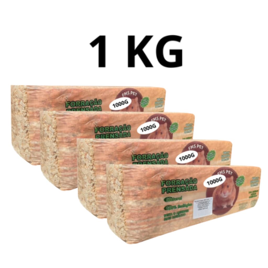 kit 4 Serragem Pinus Prensada Composteira Minhocário Hamster Ratos Cobra Roedores 1 Kg Pó de Serra