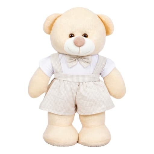 Urso Shorts Suspensório Amore 30cm  Para Decoração - 1 Peça
