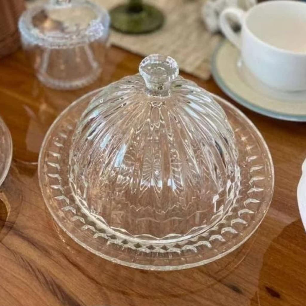 Queijeira Renaissance 20cm Cristal C/ Tampa - Lyor