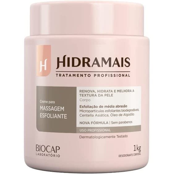 Esfoliante Média Abrasão Hidramais 1kg Creme para massagem esfoliante peeling corporal VEGANO