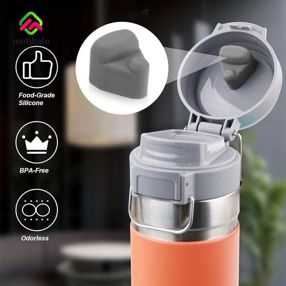 Rolha De Copo De Silicone MOLIHALO , Junta De Garrafa De Água Resistente Ao Calor Sem BPA , Para Quick FLIP GO