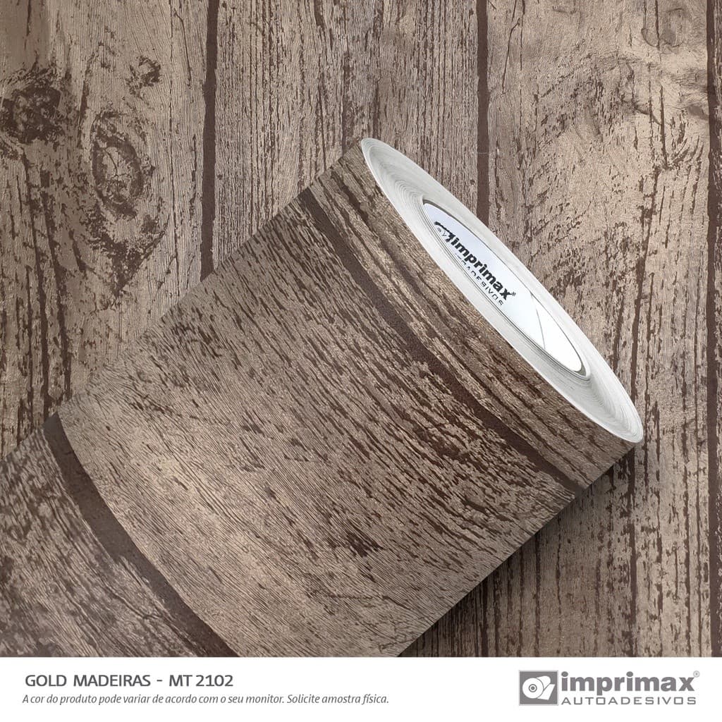 Papel Parede Autocolante Madeira Demolição  Lavável AntiMofo Grosso Durável Decoração 0,50 x 1,22 Mt