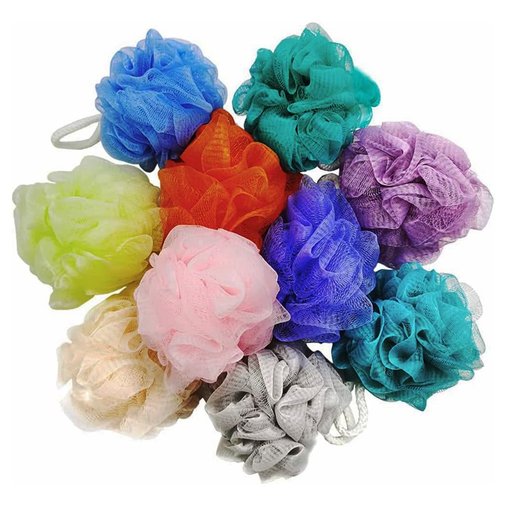 Esponjas De Banho Esfoliante Bucha Nylon Kit 50 Unidades