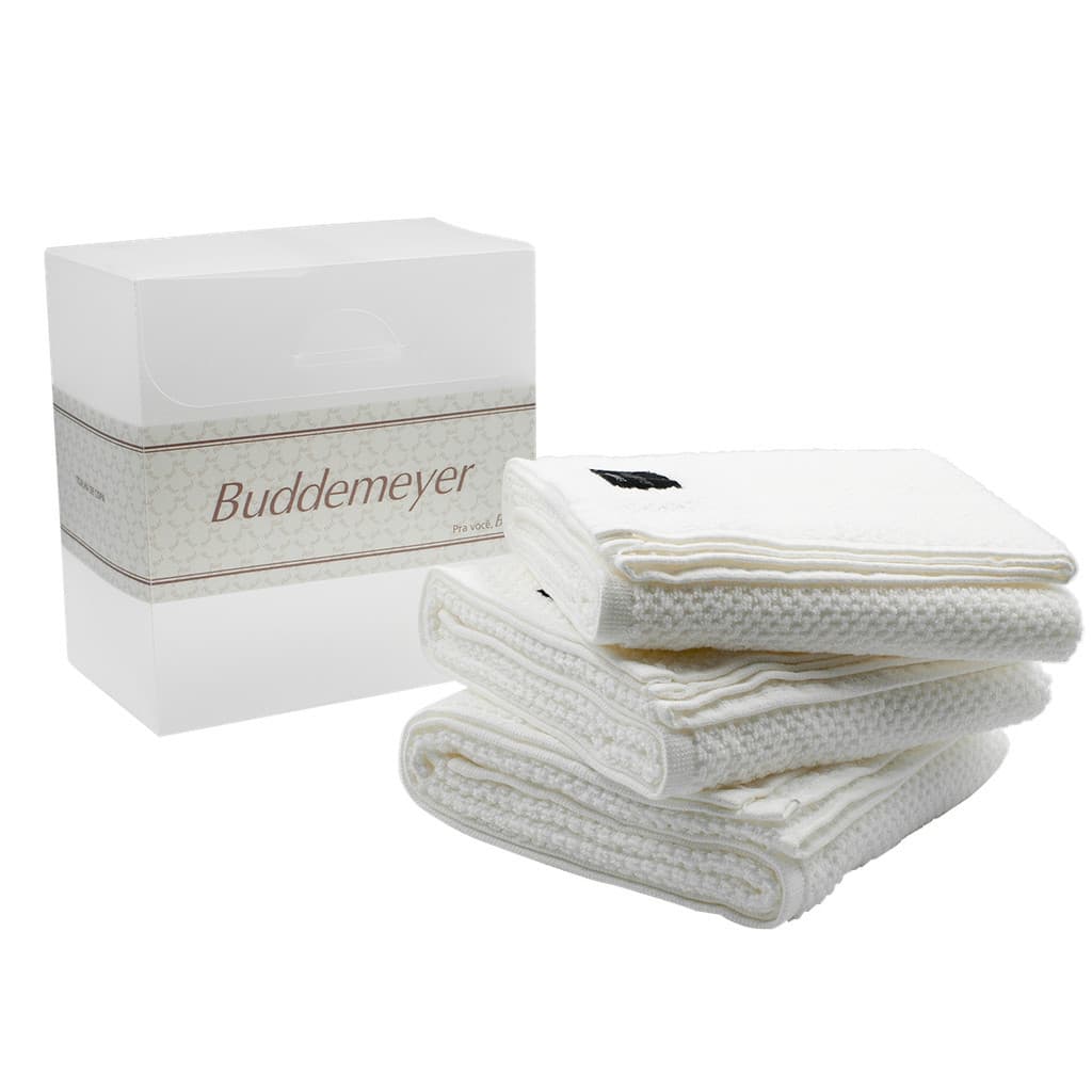 Kit 6 Toalhas Pano de Copa Prato Cozinha Buddemeyer Branco