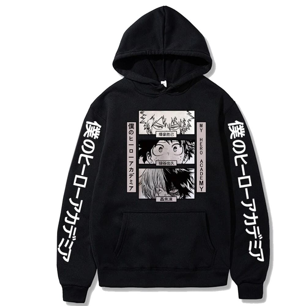 Moletom Blusa Canguru Boku My Hero Academia Japão Anime Bakugou.