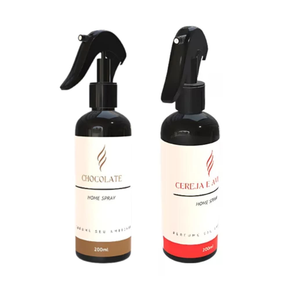 Kit 2 Aromatizador Loja Famosa Rica - Cereja + Chocolate 200ml Lar Fresh