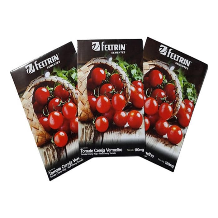 Combo Com 3x Pacotes De Sementes Para Hortas De Tomate Yubi
