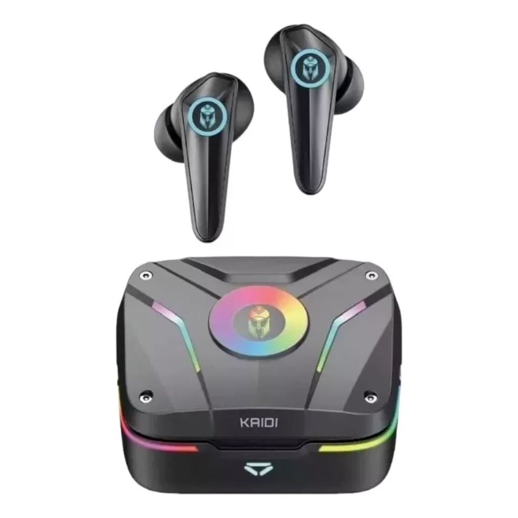 FONE GAMER COM LED RGB WIRELLES STEREO FONE DE OUVIDO SEM FIO BLUETOOTH TWS KAIDI KD-G1 RIGINAL