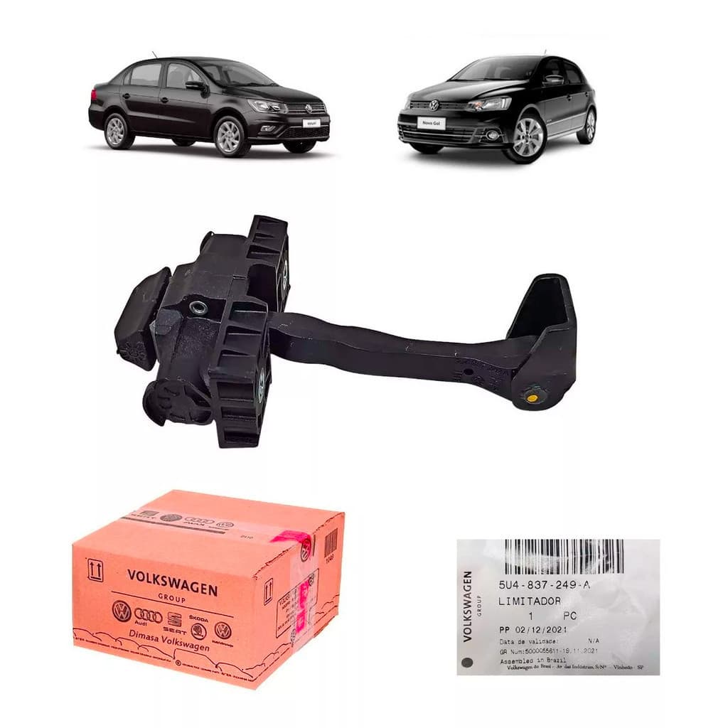 Limitador Da Porta Dianteira Gol Voyage Original Volkswagen