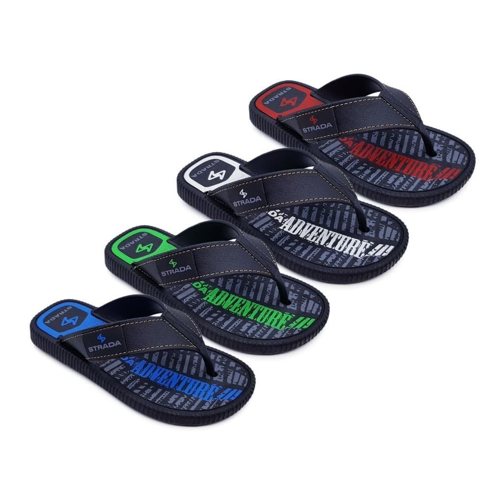 Kit 4 Pares Chinelo Sandália Infantil Juvenil Masculino Menino Casual Básico Original Strada K60