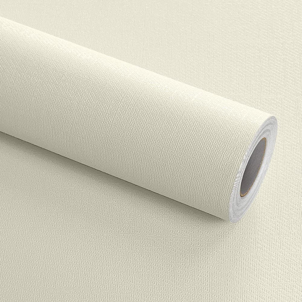 Papel Parede Linho Bege Texturizado Lavavel Adesivo 5M