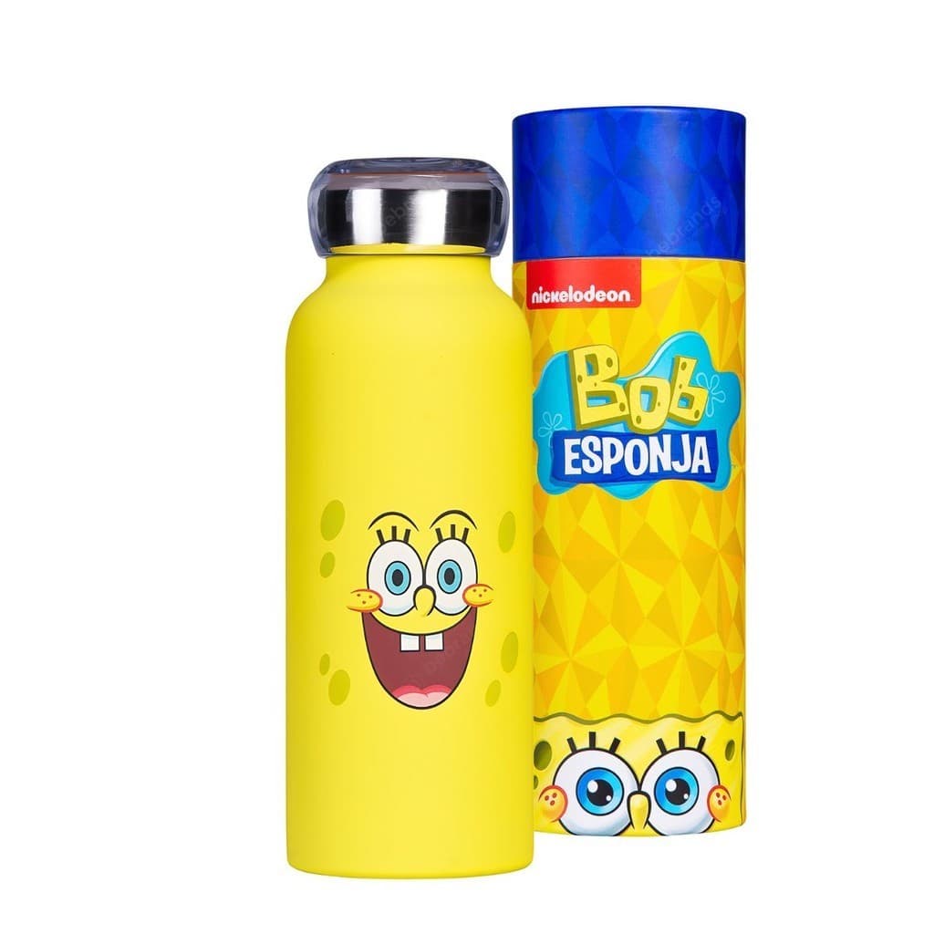 Garrafa Térmica Inoxidável Bubble  500ml Bob Esponja™- Nickelodeon