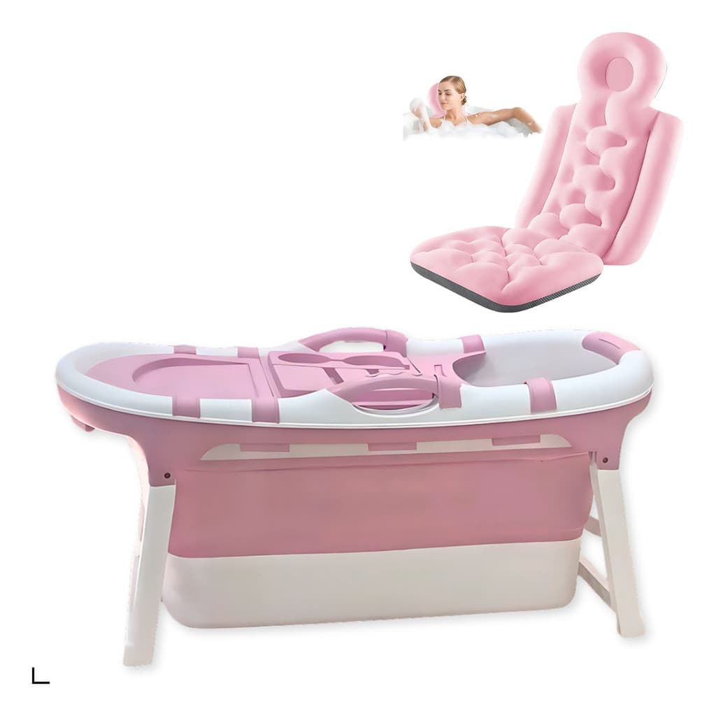 Banheira Ofurô Silicone Dobrável 190 Litros Com Almofada