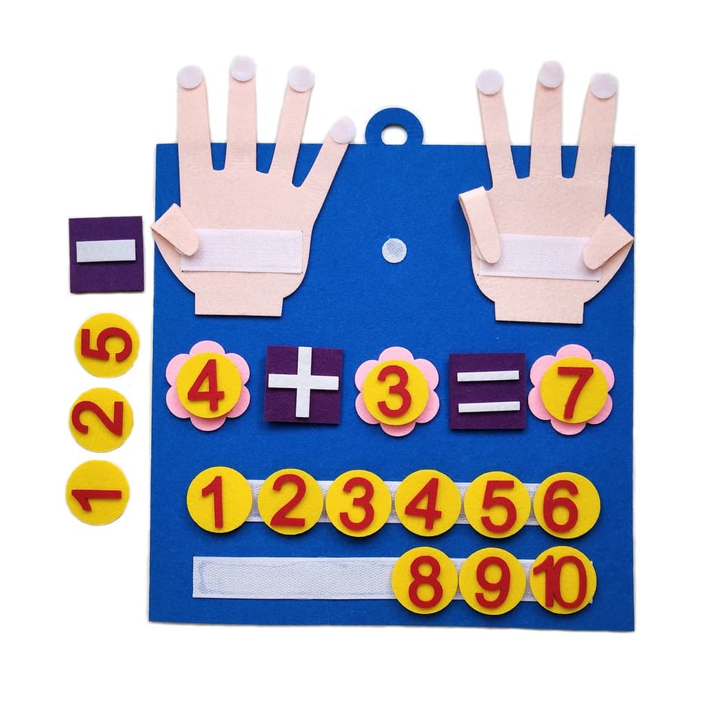 Jogo Educacional Para Crianças Dedo Matemática Em Números