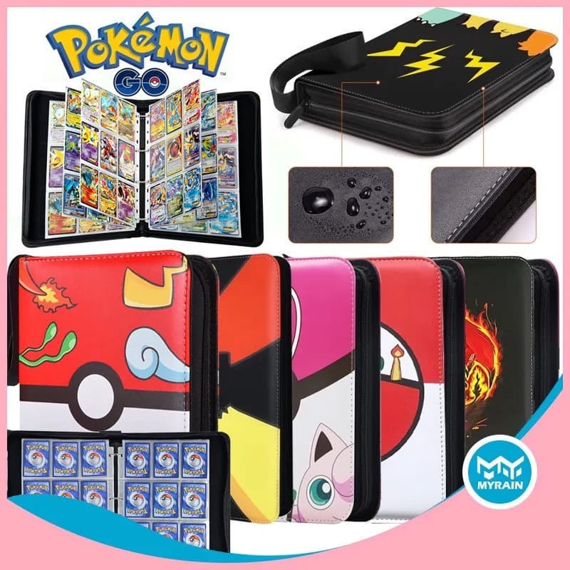 2*2 400pcs álbum de zíper de anime Pokémon com capacidade EX GX, pasta de arquivo, coleção de brinquedos, presentes para