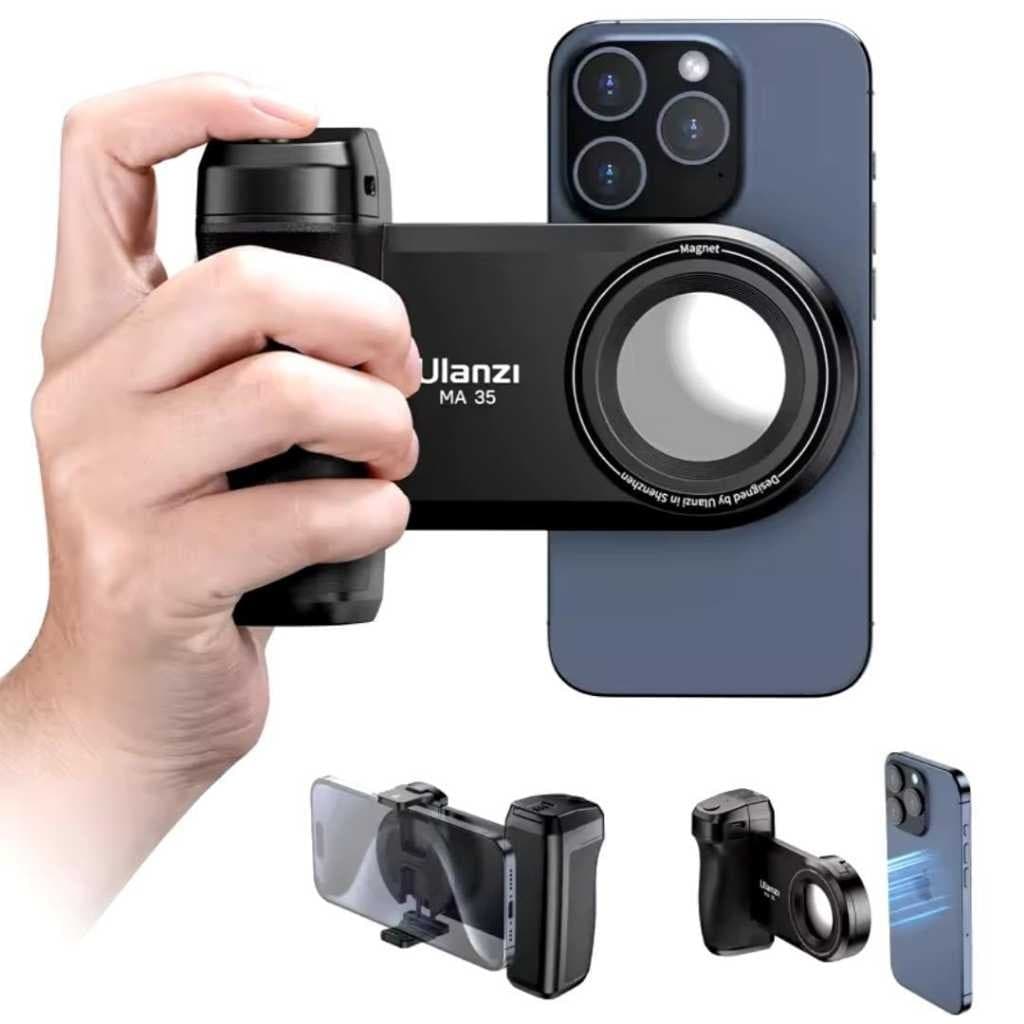 Suporte Ulanzi Ma35 Para Smartphone Com Bluetooth Magnético Magsafe Grip