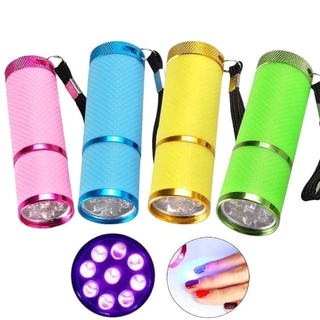 MINI LANTERNA UV PORTÁTIL LED EMBURRACHADA