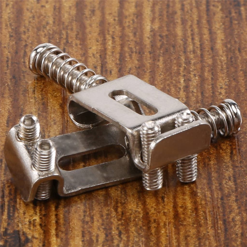 Conjunto De 6 Selas De Ponte Tremolo Cromadas De Reposição Para Guitarra Elétrica