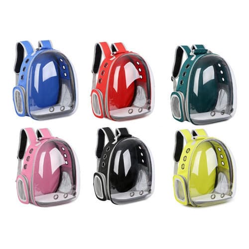 Mochila Pet Visão Panorâmica Astronauta Cachorros Gatos Cães Bolsa viagens transparente Respirável