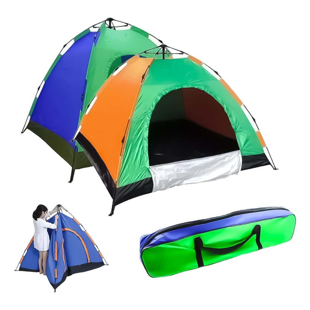 Barraca Camping 2-3 Lugares Monta Sozinha Automática Acampar