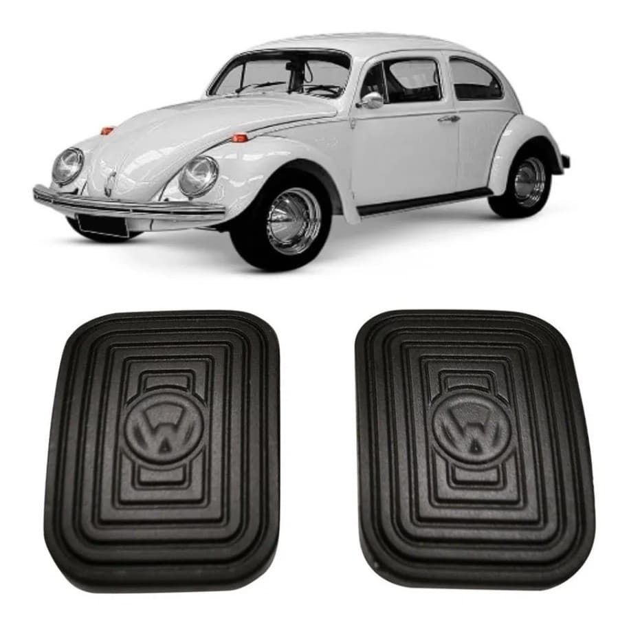 Capa Borracha Pedal Freio E Embreagem Fusca Brasilia Variant