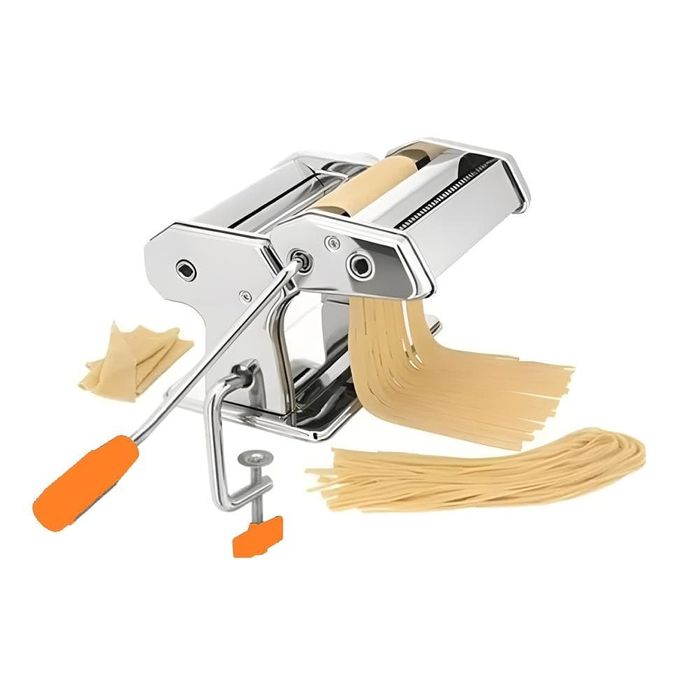MAQUINA MACARRAO PREPARAR MASSAS CILINDRO INOX MANUAL 3 TIPOS LASANHA TALHARIM MULTIUSO