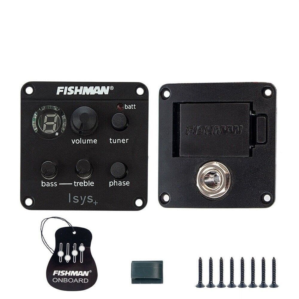 Fishman ISYS guitarra acústica Pickups Piezo Mic Beat Set pré-amplificador EQ Tuner System