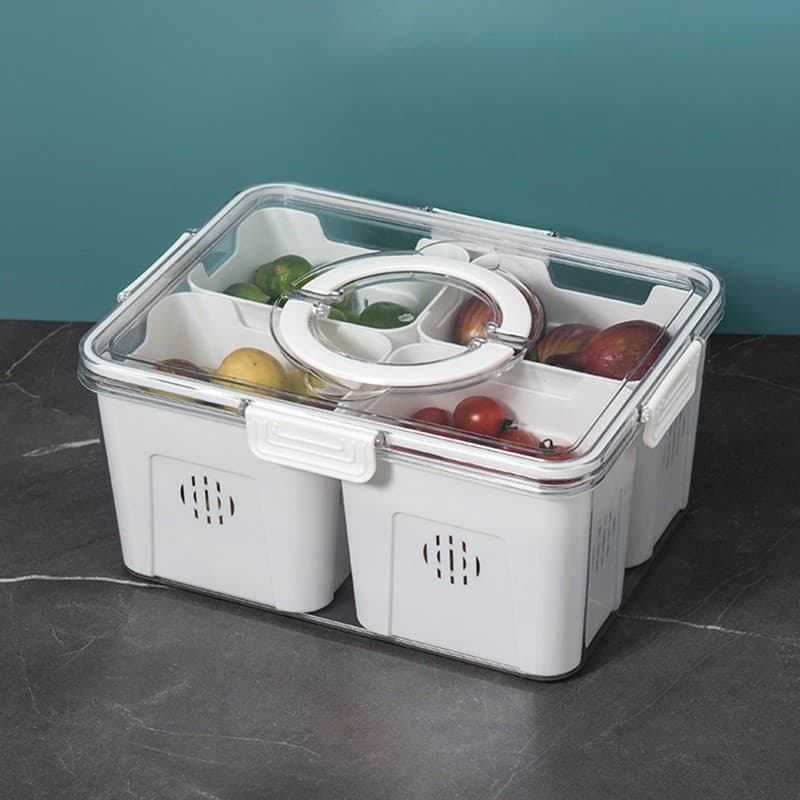 Organizador De Geladeira Com Tampas , Caixas Organizadoras Empilháveis , Recipientes Removíveis Para Alimentos E Armazen