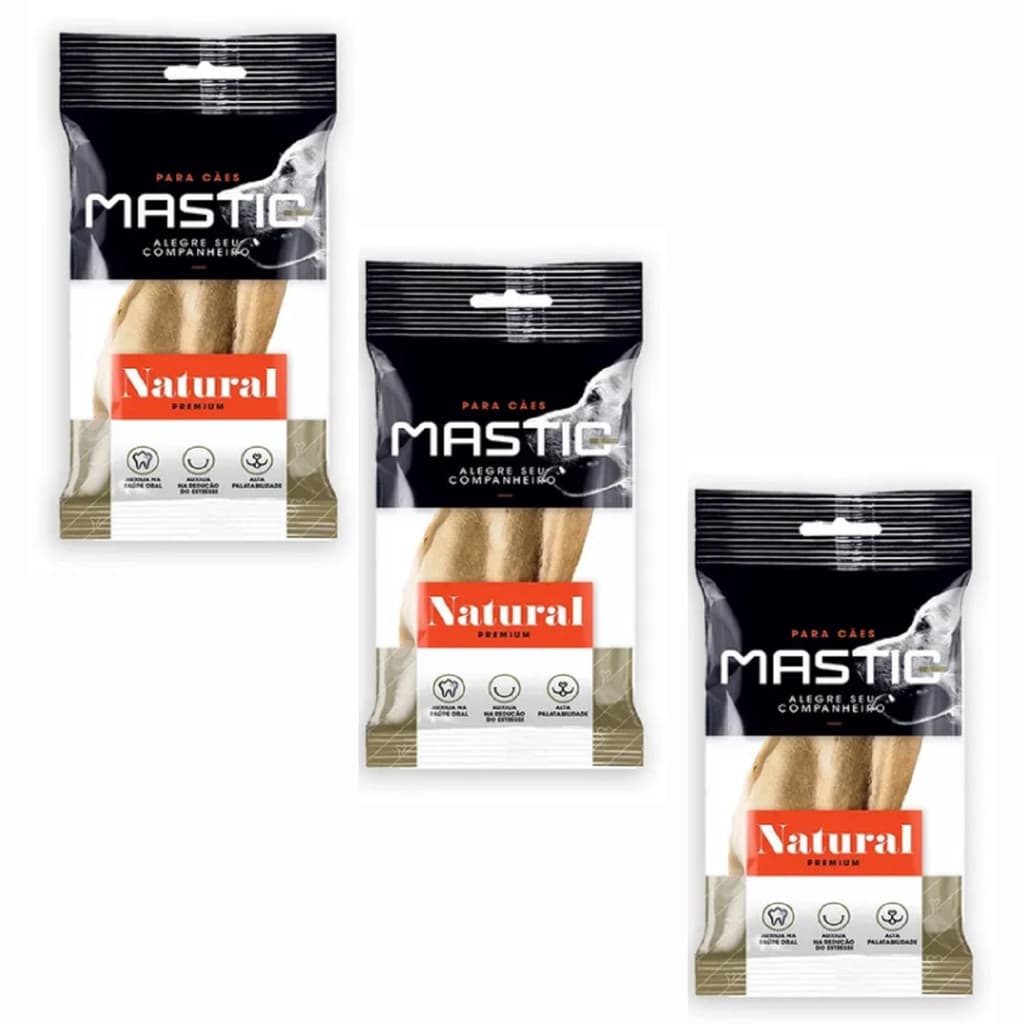 KIT 3 ORELHA BOVINA MASTIG 50G