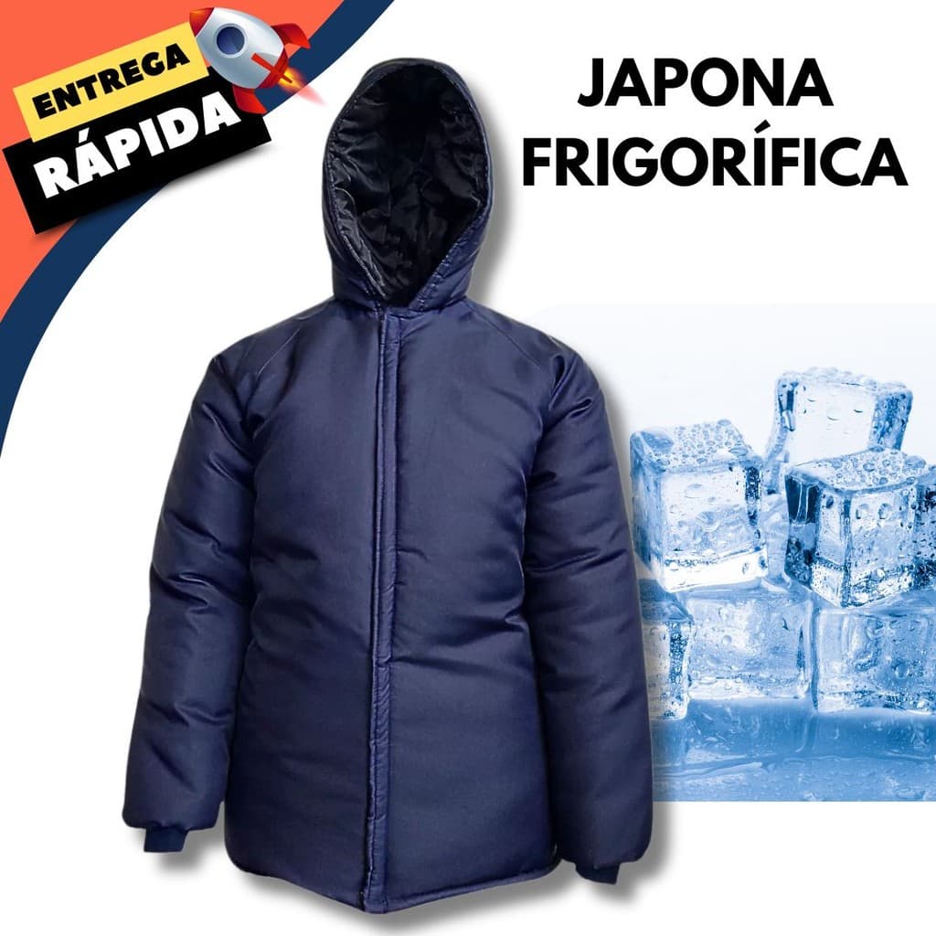 Japona Térmica Frigorífica Nylon EPI Suporta até -49°C Câmara Fria Açougue Frigorífico Trabalho