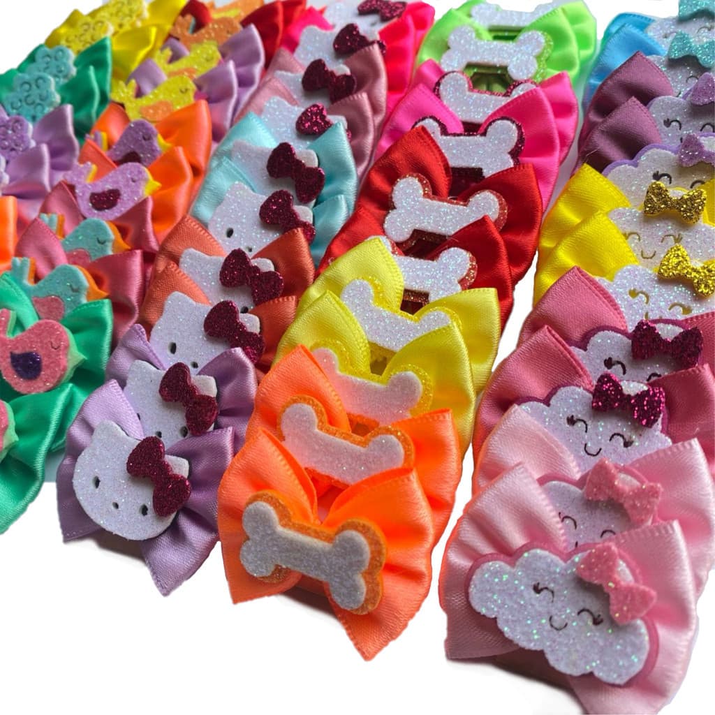 laço Lacinhos para pet  tamanho-M mod-2008 com 50 unidades