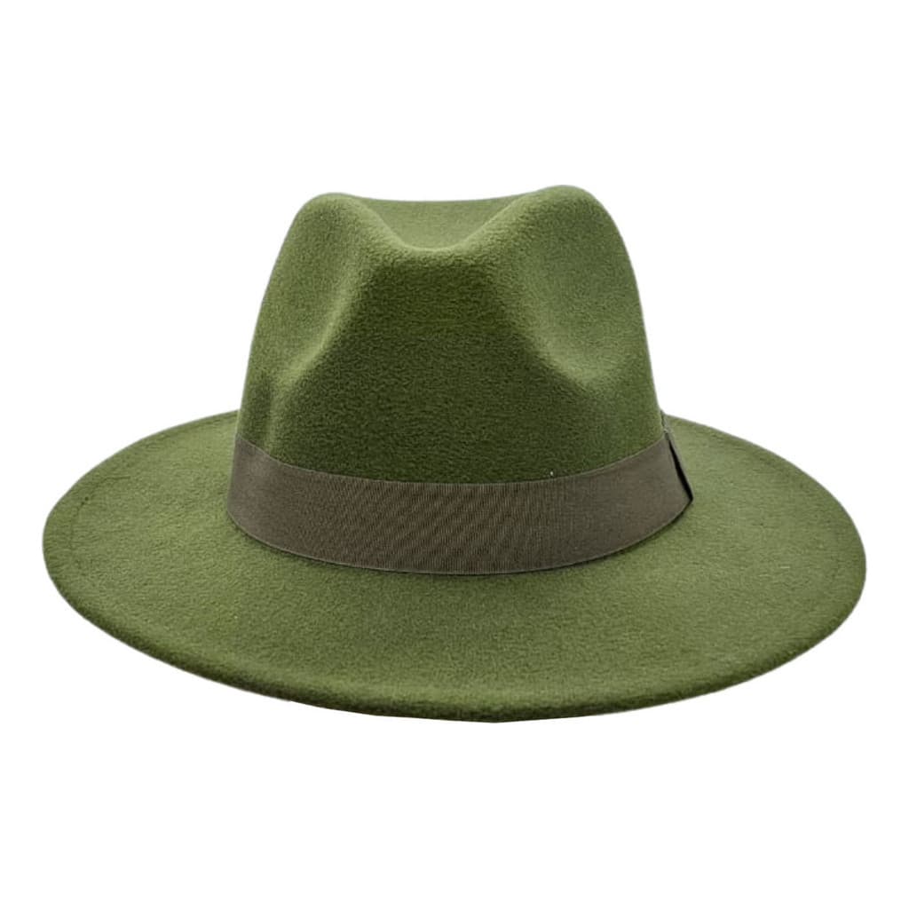 Chapéu Fedora Aba Reta 7cm Unissex Preto Clássico Ajustável