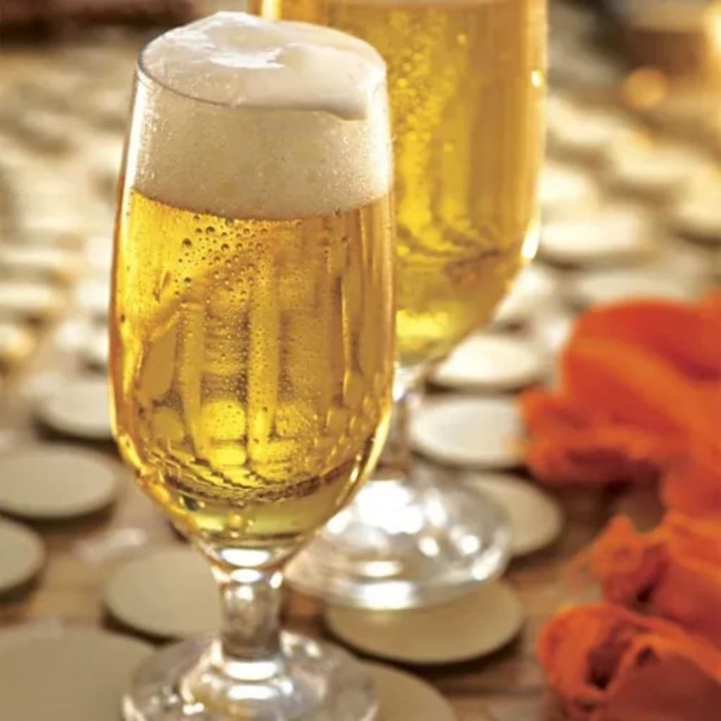 Jogo 2 Copos Taça de Vidro Chopp Hannover 300ml Casa Linda