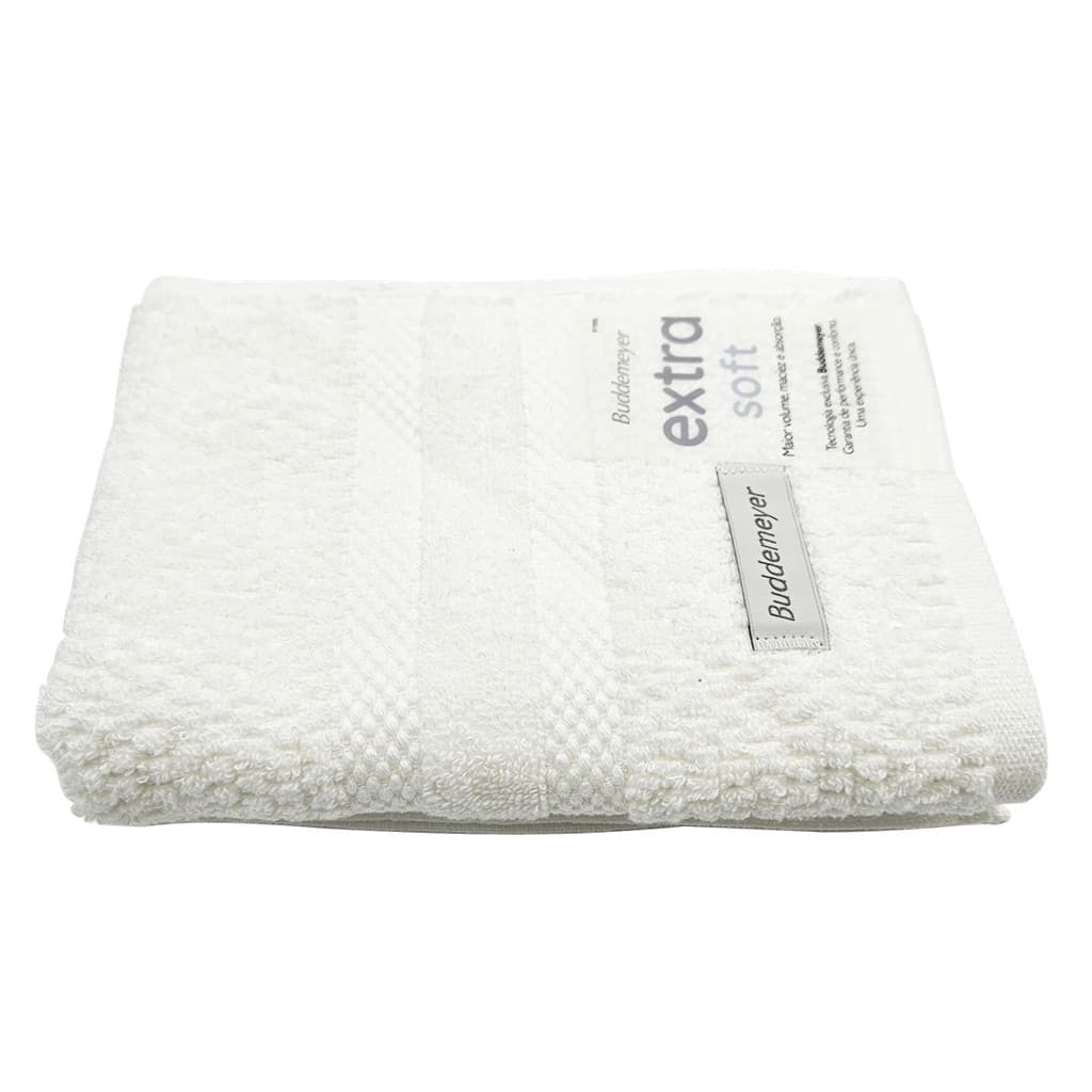 Toalha Buddemeyer Vanilla Rosto 100% Algodão ExtraSoft Branc