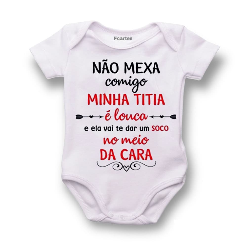Body bebê infantil minha titia é louca 4