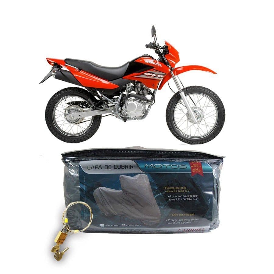 Capa com cadeado para cobrir HONDA NXR 125 BROS KS M(205)