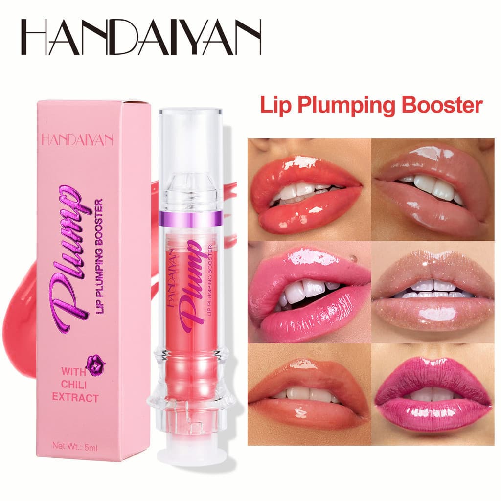 Plumping Lip Gloss Lip Plump Gloss Seringa Glos Que Aumenta Os Lábios Brilho Labial Em Forma De Agulha