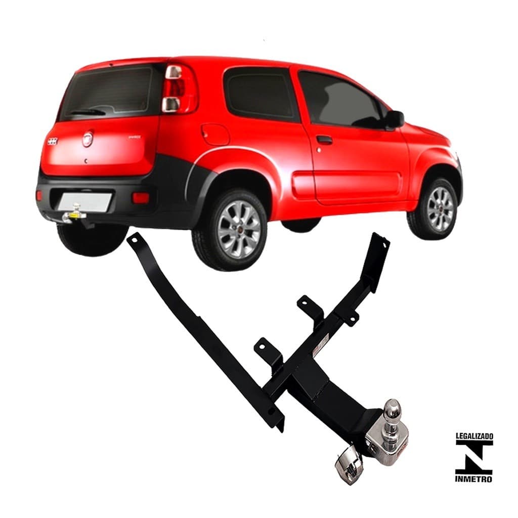Engate Reboque Rabicho Fixo Uno Vivace/Way/Sporting 2011 a 2018 400Kg Produto de Qualidade