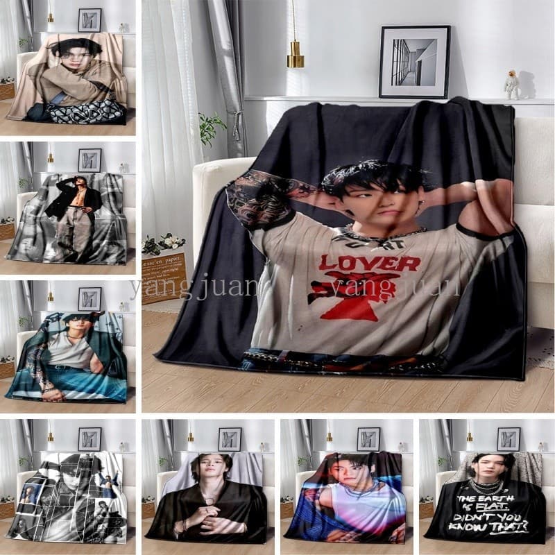 BTS Cobertor Coreano Do Grupo De Canto Masculino Jeon Jung Kook Macio E Confortável Quente Personalizável k567