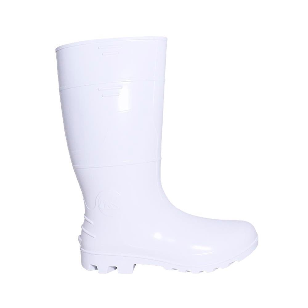 BOTA GALOCHA PVC SAFETY BOOTS CANO ALTO 6033BSF SEM FORRO BRANCA CA42149